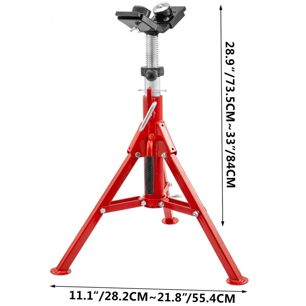 010802932699 - VEVOR Adjustable Pipe Jack Stand 20-37in, 1300lbs Steel Support