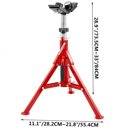 010802932699 - VEVOR Adjustable Pipe Jack Stand 20-37in, 1300lbs Steel Support