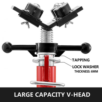 010417294987 - Durable 28-52in Pipe Jack Stand, 1500lbs Capacity