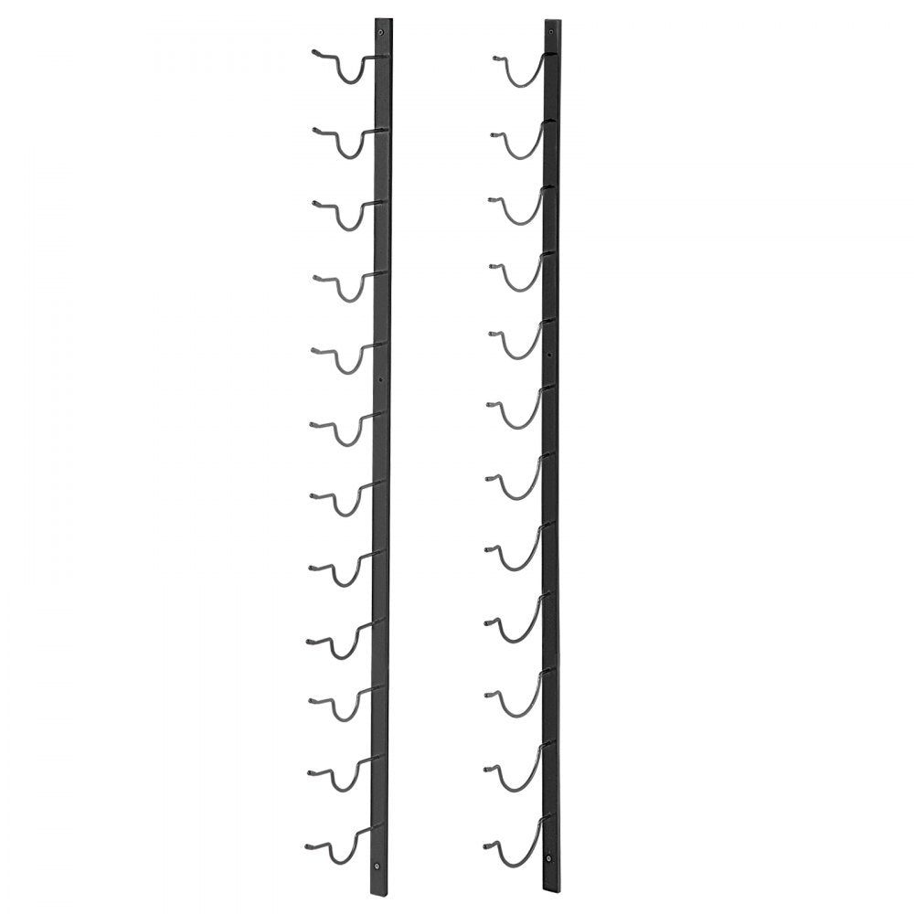 GBZJ-F12 - Stylish Wall-Mounted Rack for 12 Bottles and Towels