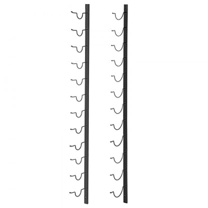 GBZJ-F12 - Stylish Wall-Mounted Rack for 12 Bottles and Towels