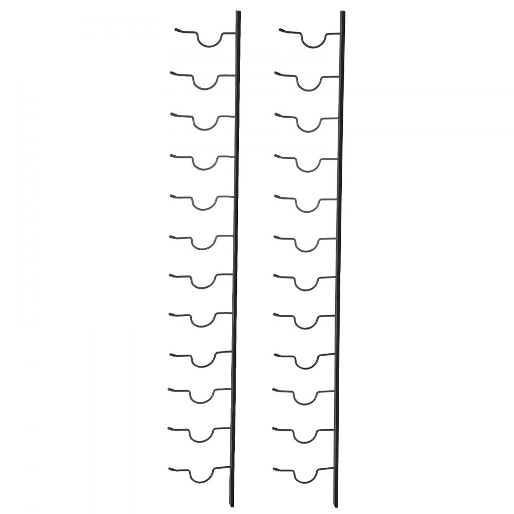 GBZJ-F12 - Stylish Wall-Mounted Rack for 12 Bottles and Towels