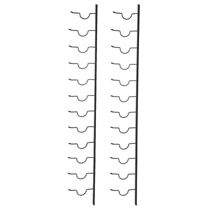 GBZJ-F12 - Stylish Wall-Mounted Rack for 12 Bottles and Towels