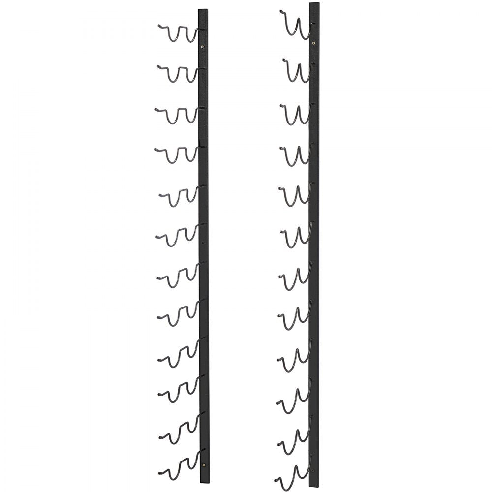 GBZJ-S24 - Elegant Wall-Mounted Wine Rack for 24 Bottles and Towels