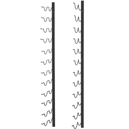 GBZJ-S24 - Elegant Wall-Mounted Wine Rack for 24 Bottles and Towels