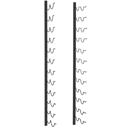 GBZJ-S24 - Elegant Wall-Mounted Wine Rack for 24 Bottles and Towels