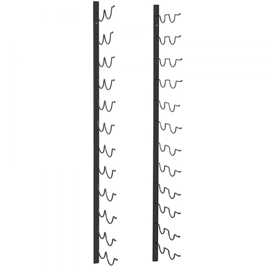 GBZJ-S24 - Elegant Wall-Mounted Wine Rack for 24 Bottles and Towels