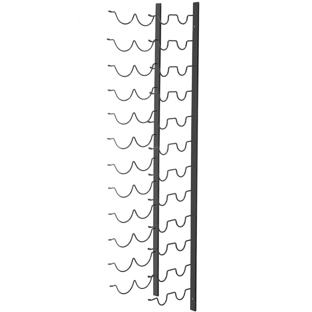 GBZJ-S24 - Elegant Wall-Mounted Wine Rack for 24 Bottles and Towels