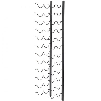 GBZJ-S24 - Elegant Wall-Mounted Wine Rack for 24 Bottles and Towels