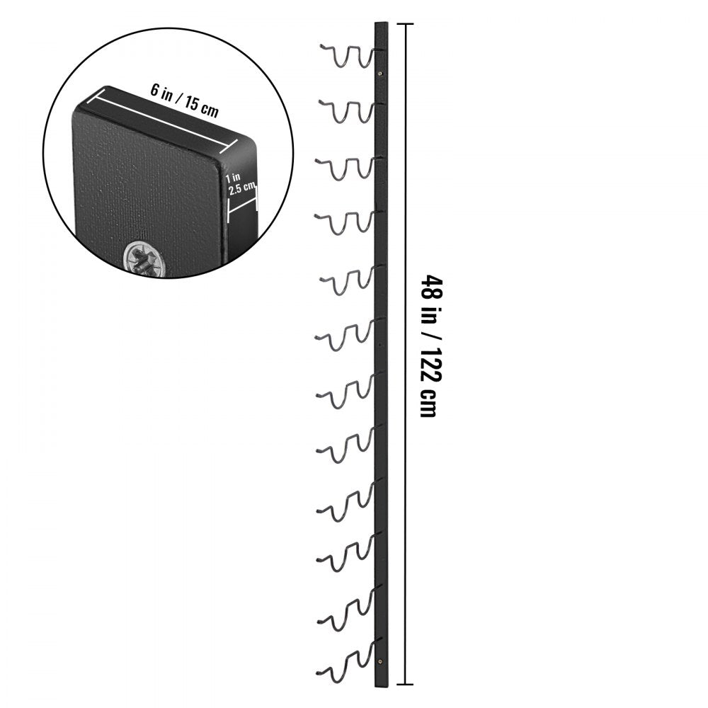 GBZJ-S24 - Elegant Wall-Mounted Wine Rack for 24 Bottles and Towels