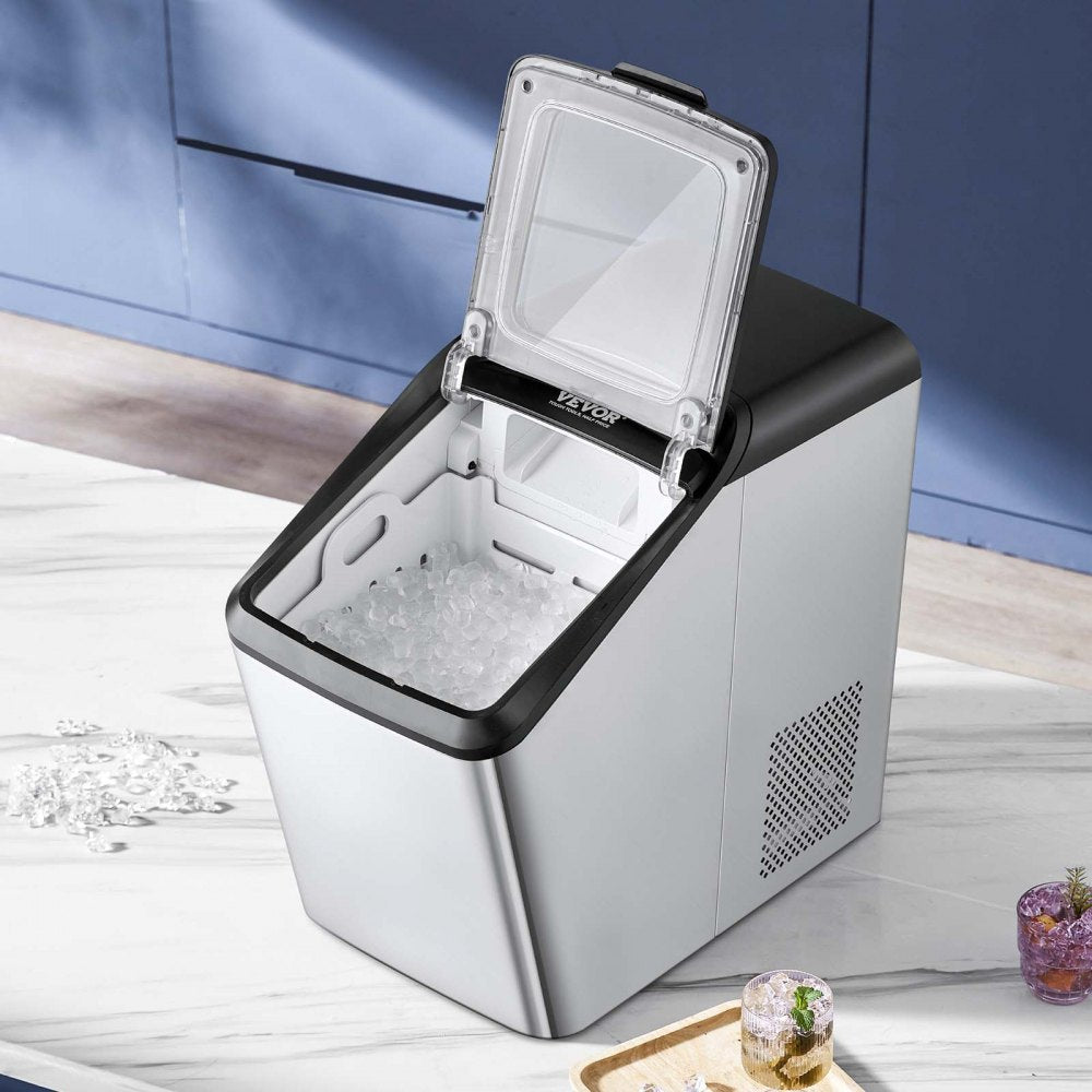 IM1102-UL - Compact Stainless Steel Ice Maker Producing 30 lbs Daily