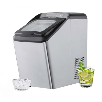 IM1102-UL - Compact Stainless Steel Ice Maker Producing 30 lbs Daily