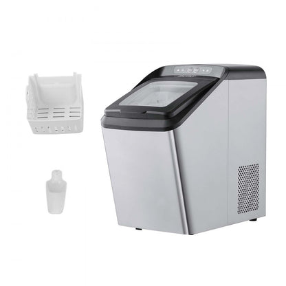 IM1102-UL - Compact Stainless Steel Ice Maker Producing 30 lbs Daily