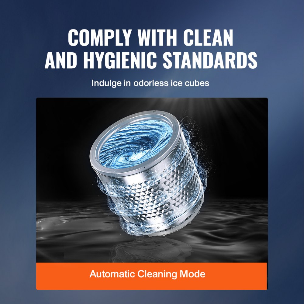 IMN1000-UL - Compact Stainless Steel Ice Maker, 37 lbs/24 hrs, Self-Cleaning