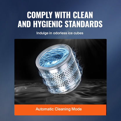 IMN1000-UL - Compact Stainless Steel Ice Maker, 37 lbs/24 hrs, Self-Cleaning