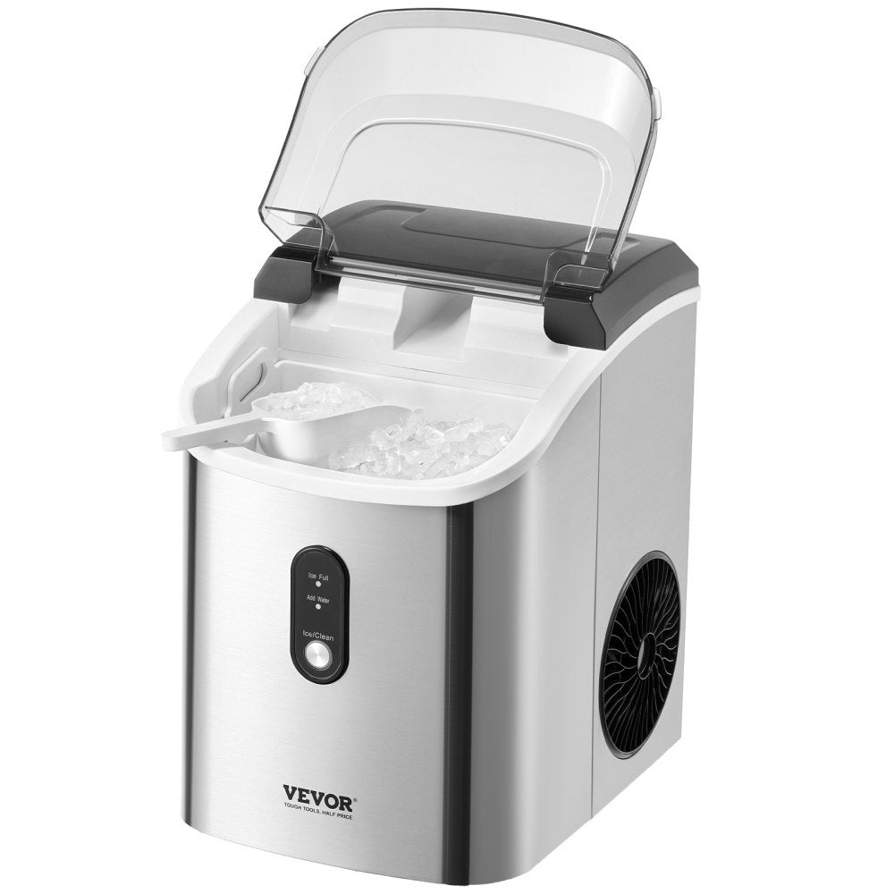 HZB-15N/S - Portable Nugget Ice Maker, 33 lbs Capacity, Self-Cleaning