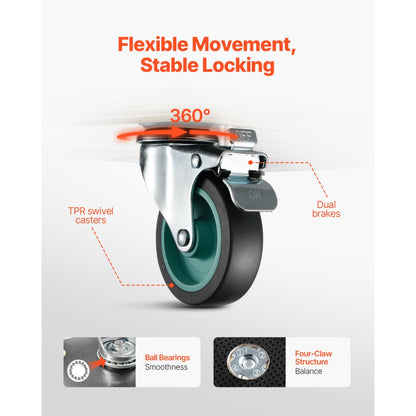 SXT-0100 - Sturdy Furniture Dolly with 4 TPR Wheels for Easy Moving