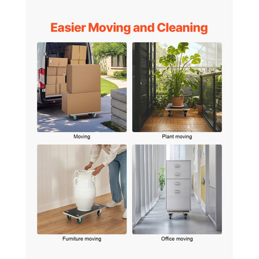 SXT-0100 - Sturdy Furniture Dolly with 4 TPR Wheels for Easy Moving