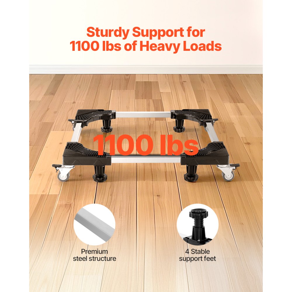 MDH08 - Adjustable 27.5-35.4 Inch Mobile Dolly for Heavy Appliances