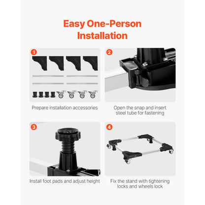 MDH08 - Adjustable 27.5-35.4 Inch Mobile Dolly for Heavy Appliances