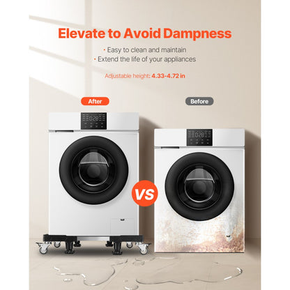 MDH08 - Adjustable 27.5-35.4 Inch Mobile Dolly for Heavy Appliances