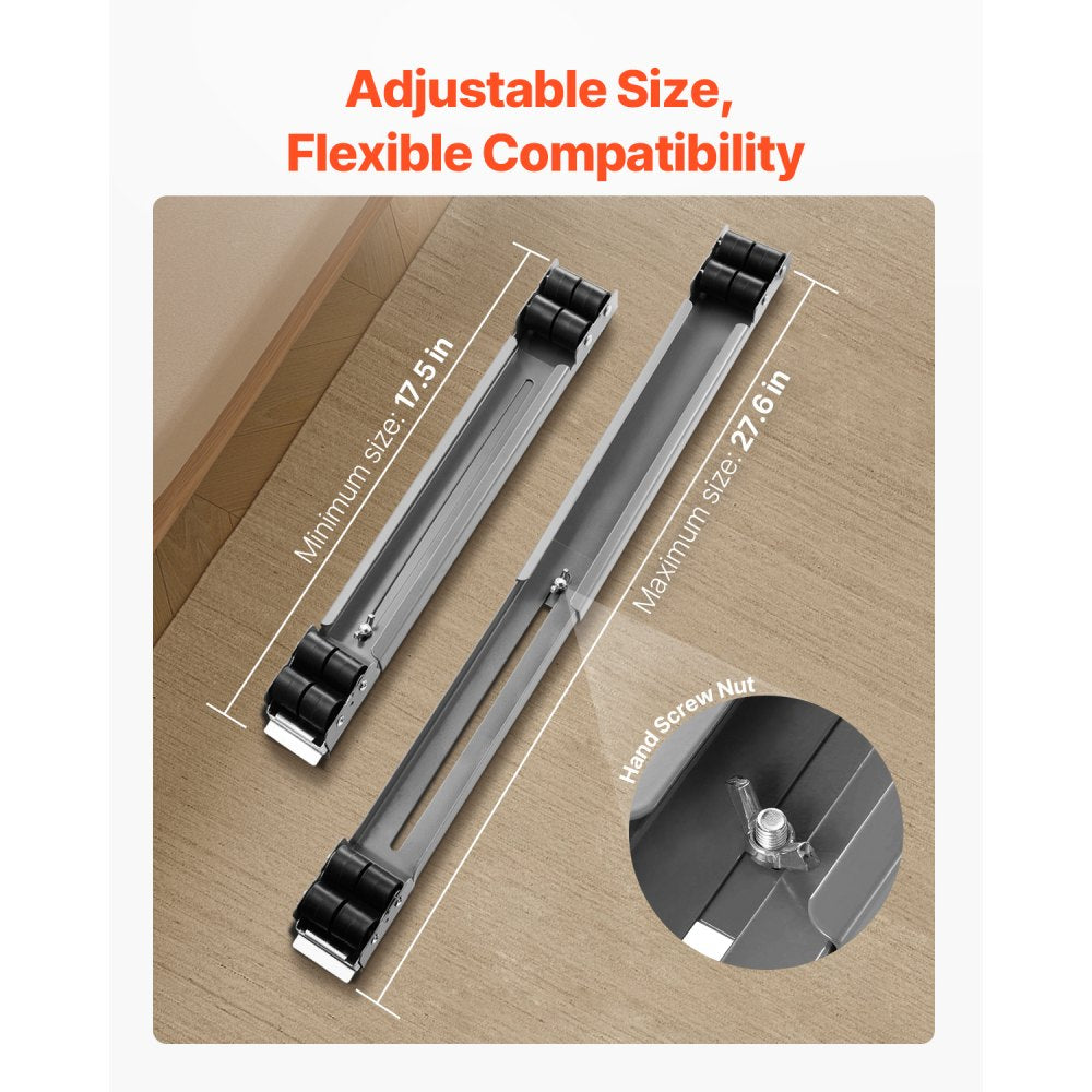Y13 - Adjustable Appliance Roller Mover, 17.5-27.6 Inches, 330 lbs Capacity