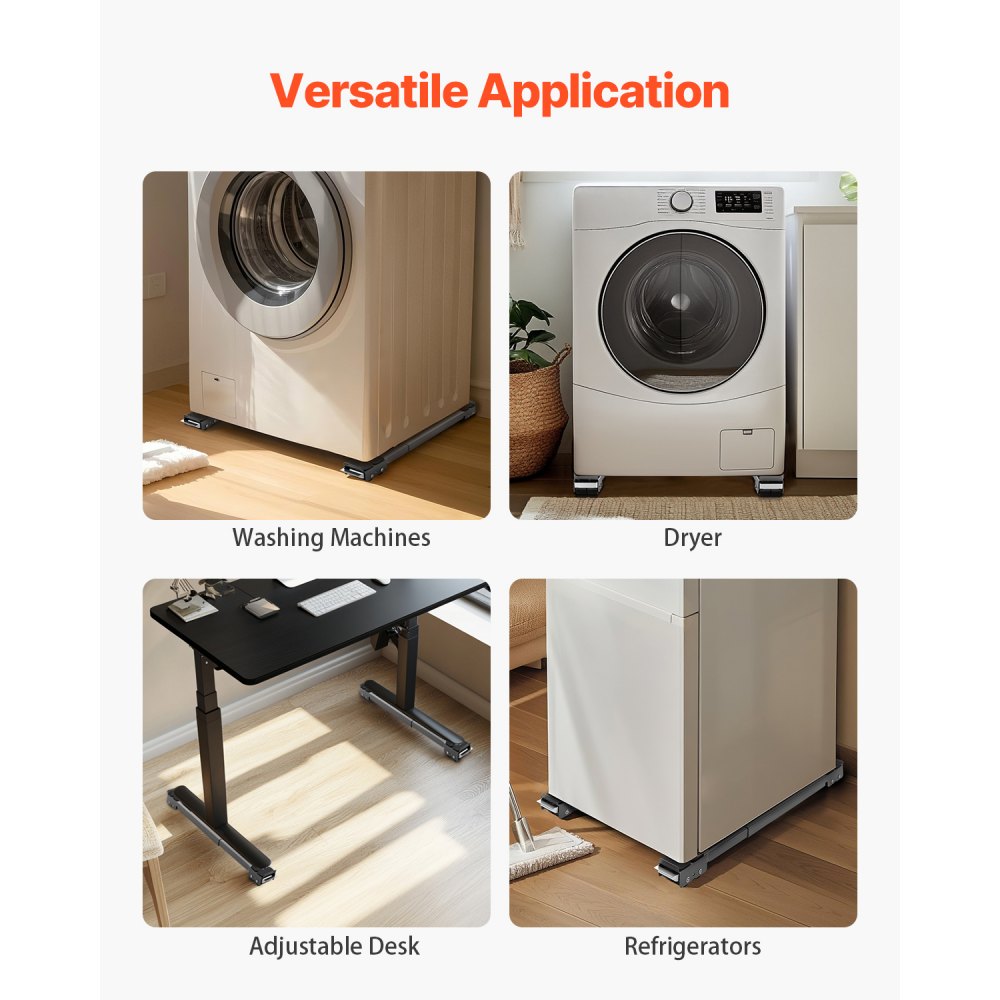 Y13 - Adjustable Appliance Roller Mover, 17.5-27.6 Inches, 330 lbs Capacity