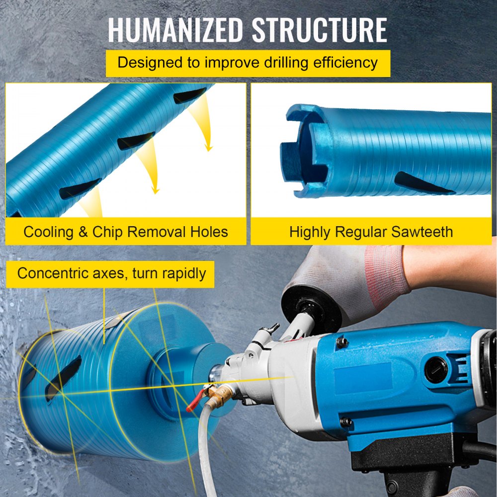 COREDRILL2IN - 2" Diamond Core Bit for Clean, Versatile Drilling
