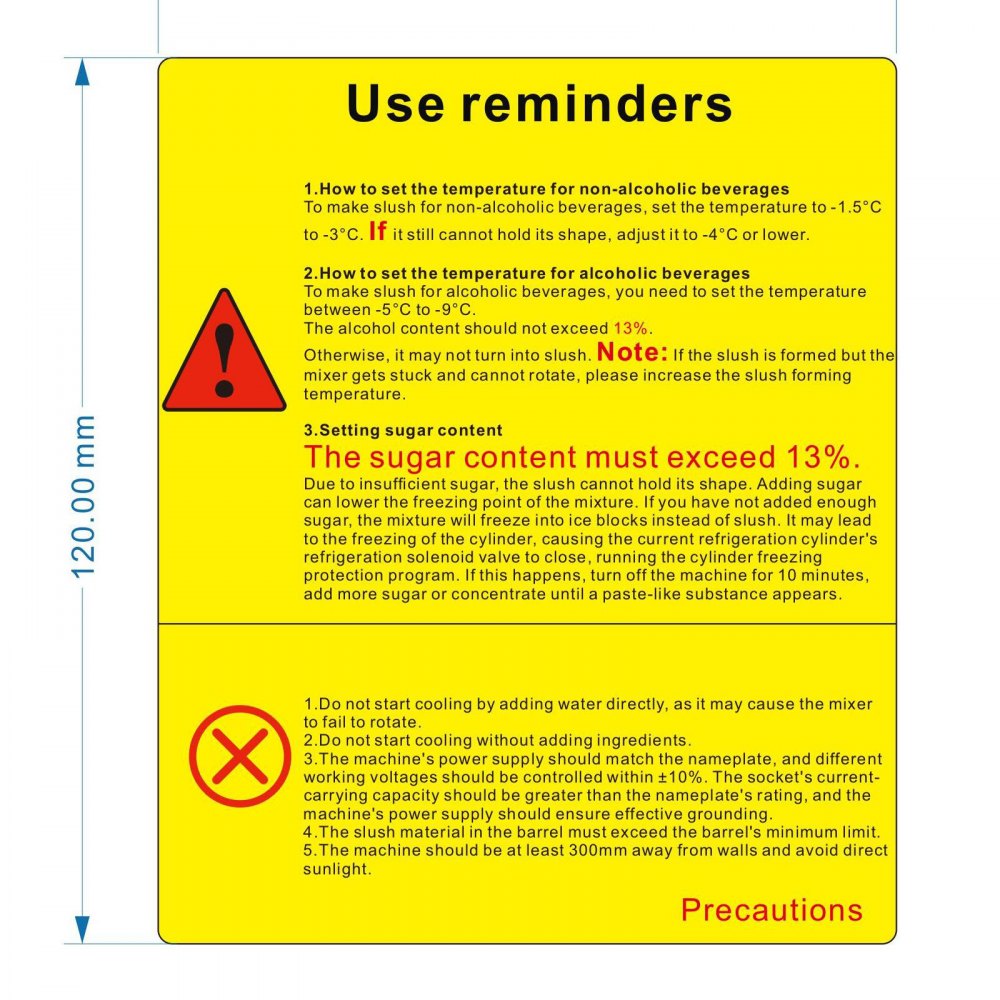 RLC12×3 - 36L Stainless Steel Triple-Bowl Slushy Maker with Quick Cooling