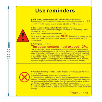 RLC12×2 - 640W Dual Bowl Slushy Machine, 24L Capacity for Parties