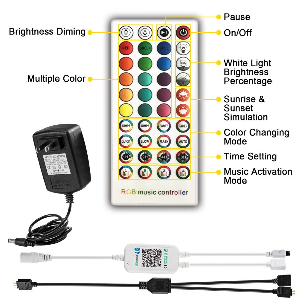 010905906537 - Acrylic LED Bottle Display Shelf with Remote Control, Holds 6 Bottles