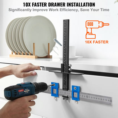 XRSS2304 - Durable Aluminum Cabinet Hardware Jig for Easy Installations