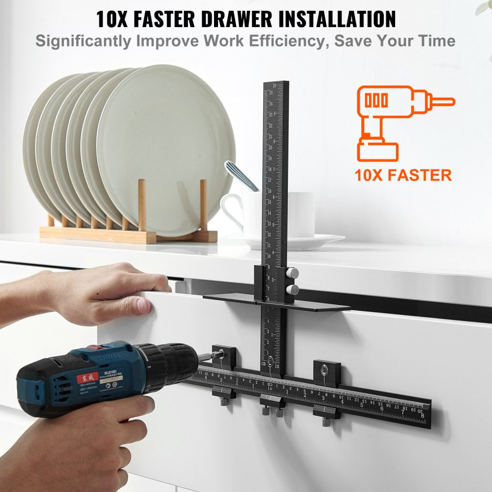 XRSS2305 - Lightweight Aluminum Cabinet Hardware Jig for Precise Installations