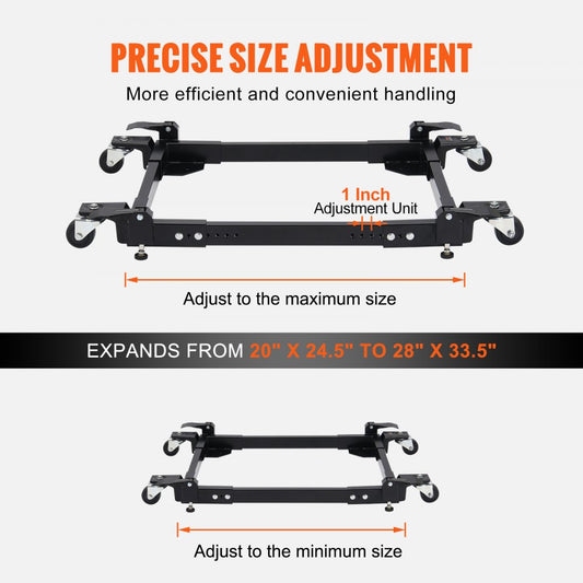 GZB88095 - Adjustable Mobile Base for Tools & Appliances, 1500 lb Capacity