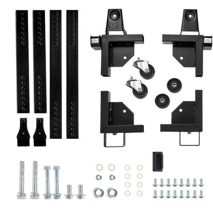GZB88094 - Adjustable Heavy-Duty Mobile Base with Locking Wheels and Steel Frame
