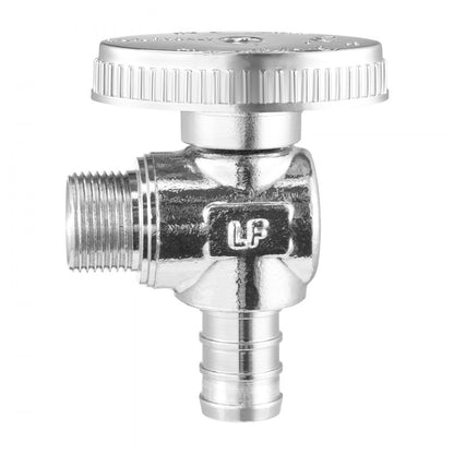 JF-18 - 10-Pack Brass Angle Stop Valves for 1/2" PEX Plumbing