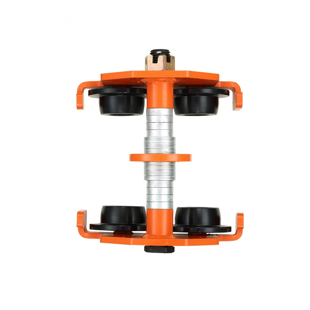 2T-K - 4400 lbs Adjustable Push Beam Trolley with Dual Wheels