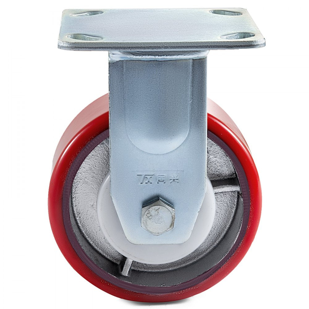 010941842873 - Heavy-Duty 6" Caster Wheels - 1000LBS Capacity, Non-Marking Rubber