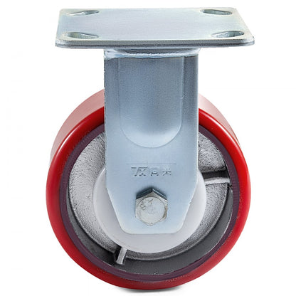010941842873 - Heavy-Duty 6" Caster Wheels - 1000LBS Capacity, Non-Marking Rubber