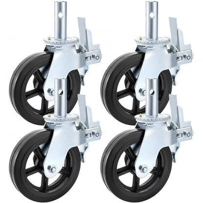 010153072932 - Heavy Duty 8" Caster Wheels, 1100lbs Capacity, 360° Rotation
