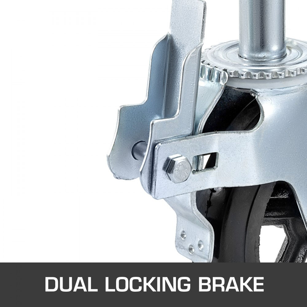 010153072932 - Heavy Duty 8" Caster Wheels, 1100lbs Capacity, 360° Rotation