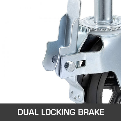 010153072932 - Heavy Duty 8" Caster Wheels, 1100lbs Capacity, 360° Rotation