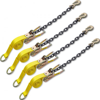 QZ-10201 - 2" x 9.8' Premium Ratchet Tie Down Strap, 5000lbs Limit