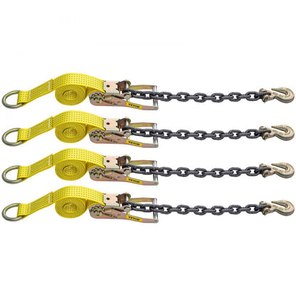 QZ-10201 - 2" x 9.8' Premium Ratchet Tie Down Strap, 5000lbs Limit