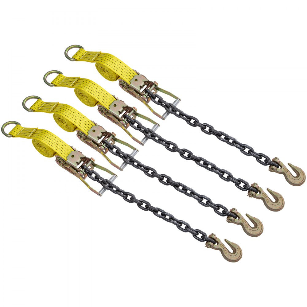 QZ-10201 - 2" x 9.8' Premium Ratchet Tie Down Strap, 5000lbs Limit