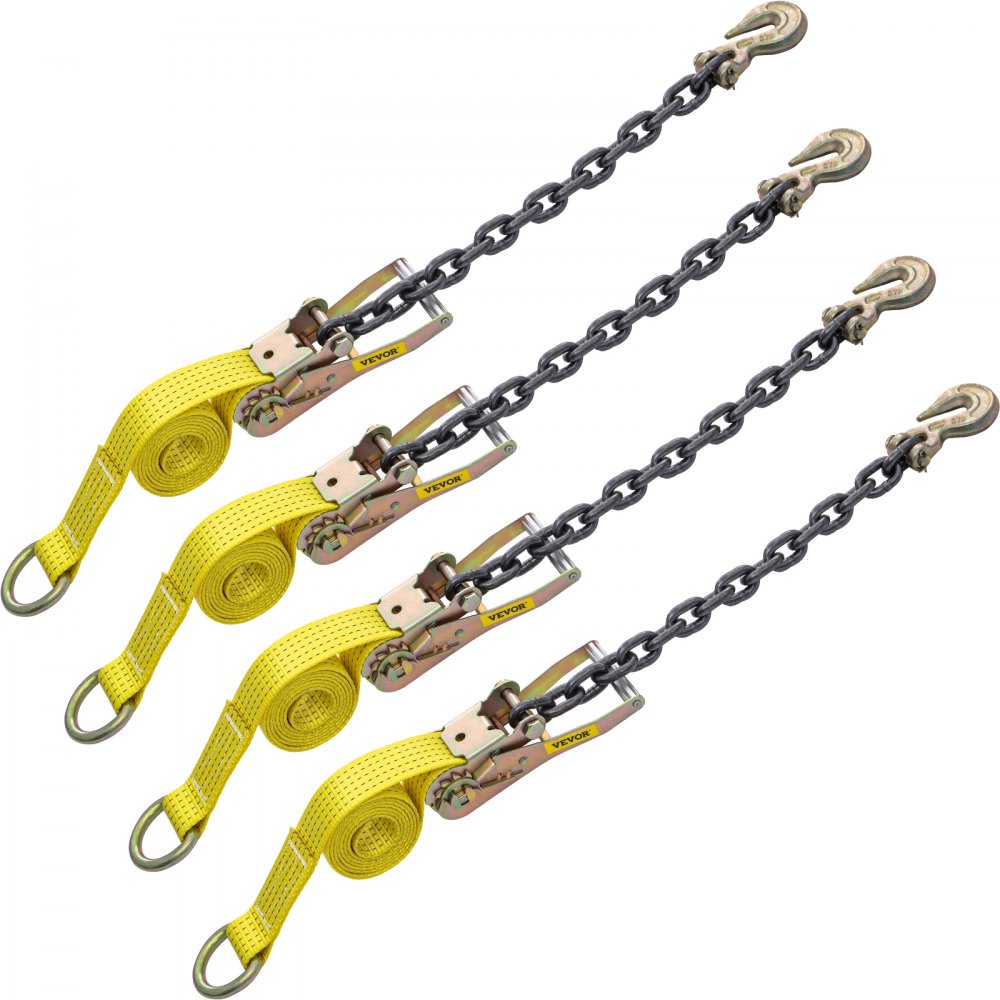 QZ-10201 - 2" x 9.8' Premium Ratchet Tie Down Strap, 5000lbs Limit