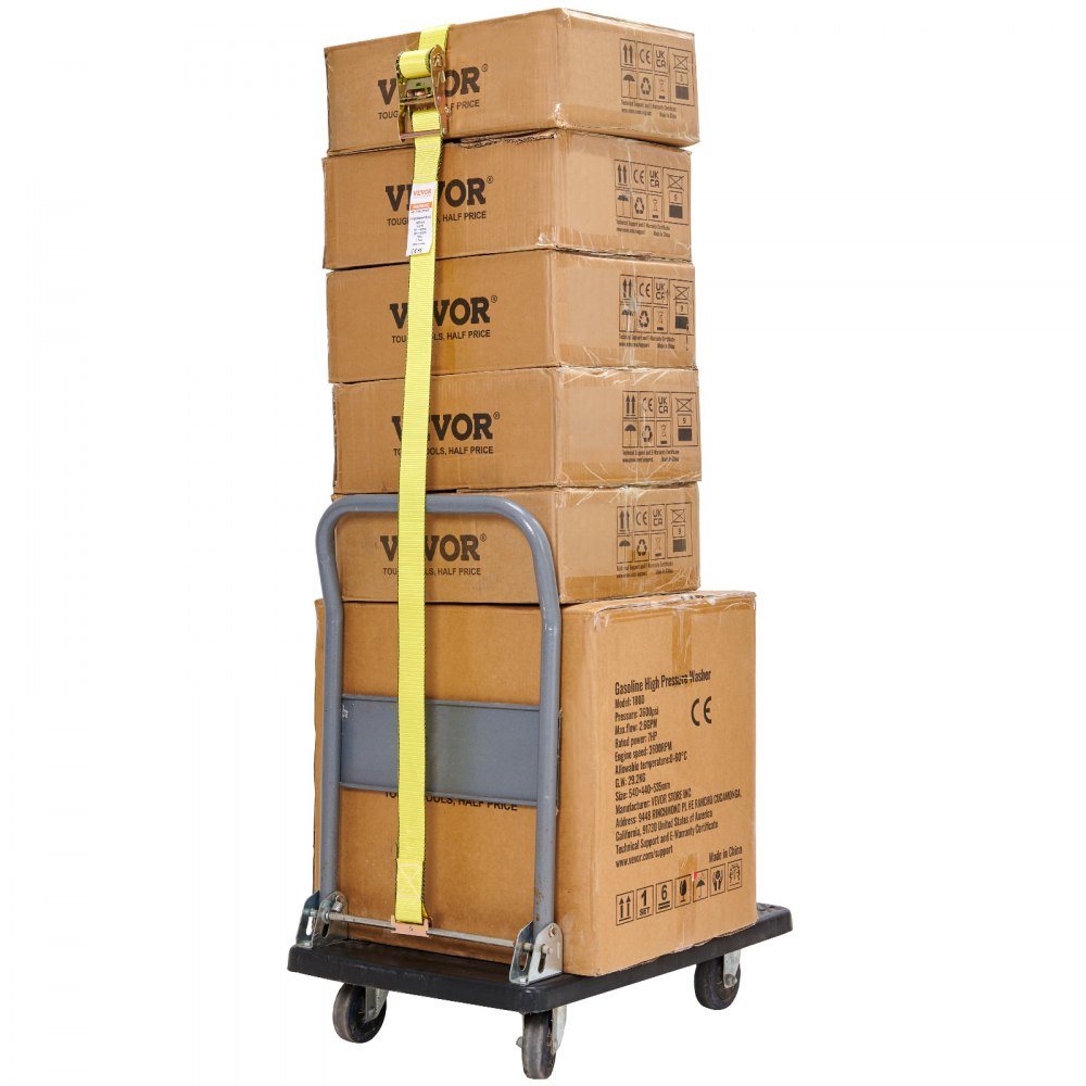 XMES50-8 - 2" x 15' VEVOR Tie Down Straps with 4400 lb Strength