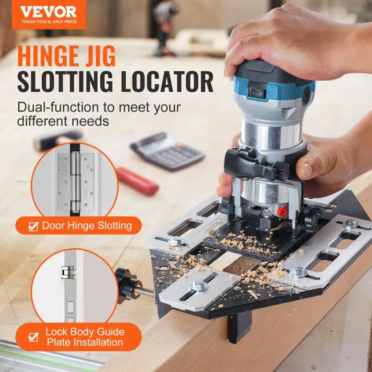 SXRJL-2303 - Durable Aluminum Door Hinge Jig for Precise Woodworking