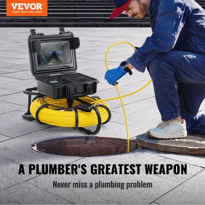 010920552602 - 9-inch 720p Sewer Camera for Detailed Pipe Inspections