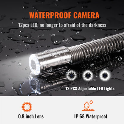 010920552602 - 9-inch 720p Sewer Camera for Detailed Pipe Inspections